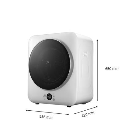 เครื่องอบผ้าฝาหน้า TCL WT04KFDYW 4 กก. VENTING สีขาว_5