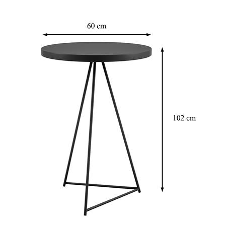โต๊ะบาร์สนาม SPRING DANNY 60 ซม. สีดำ_5