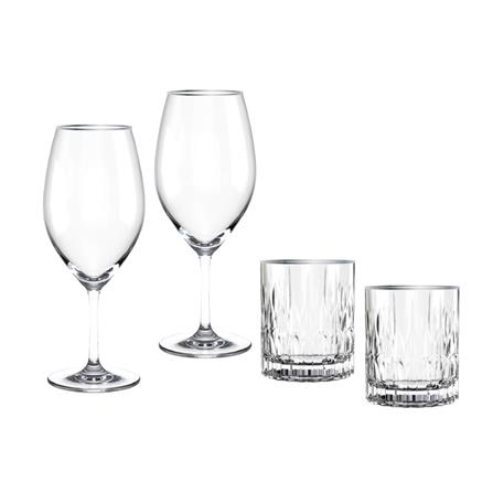 ชุดแก้วไวน์ 425 มล. และแก้ววิสกี้ 350 มล. OCEAN GLASS RETIREMENT CB PLATINUM RIMIMG (แพ็ก 4 ชิ้น)_0