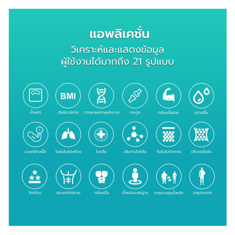 เครื่องชั่งน้ำหนัก SIMPLE HEALTH EPF208BCUW สีขาว