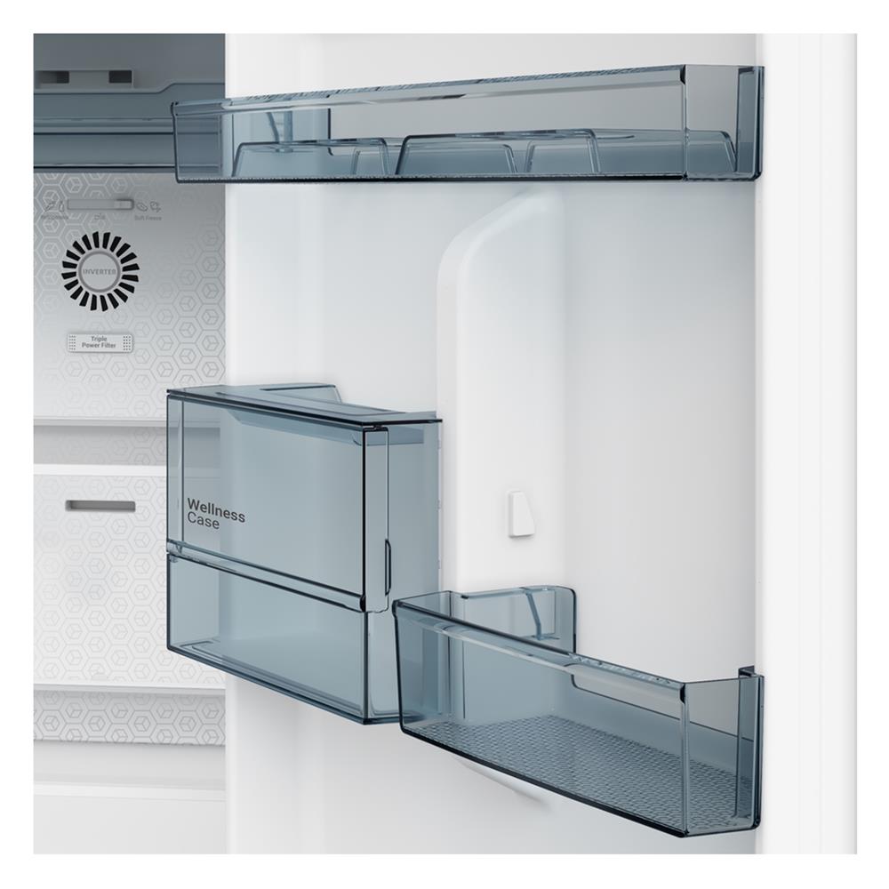 ตู้เย็น 2 ประตู HITACHI HRTN6443SAMGWTH 14.4 คิว กระจกขาว อินเวอร์เตอร์