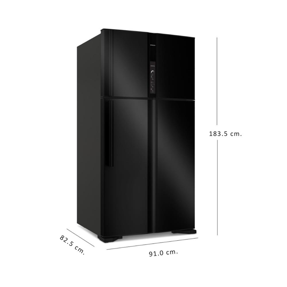 ตู้เย็น 2 ประตู HITACHI R-V700PA-1 U 24.7 คิว สเตนเลสดำ อินเวอร์เตอร์