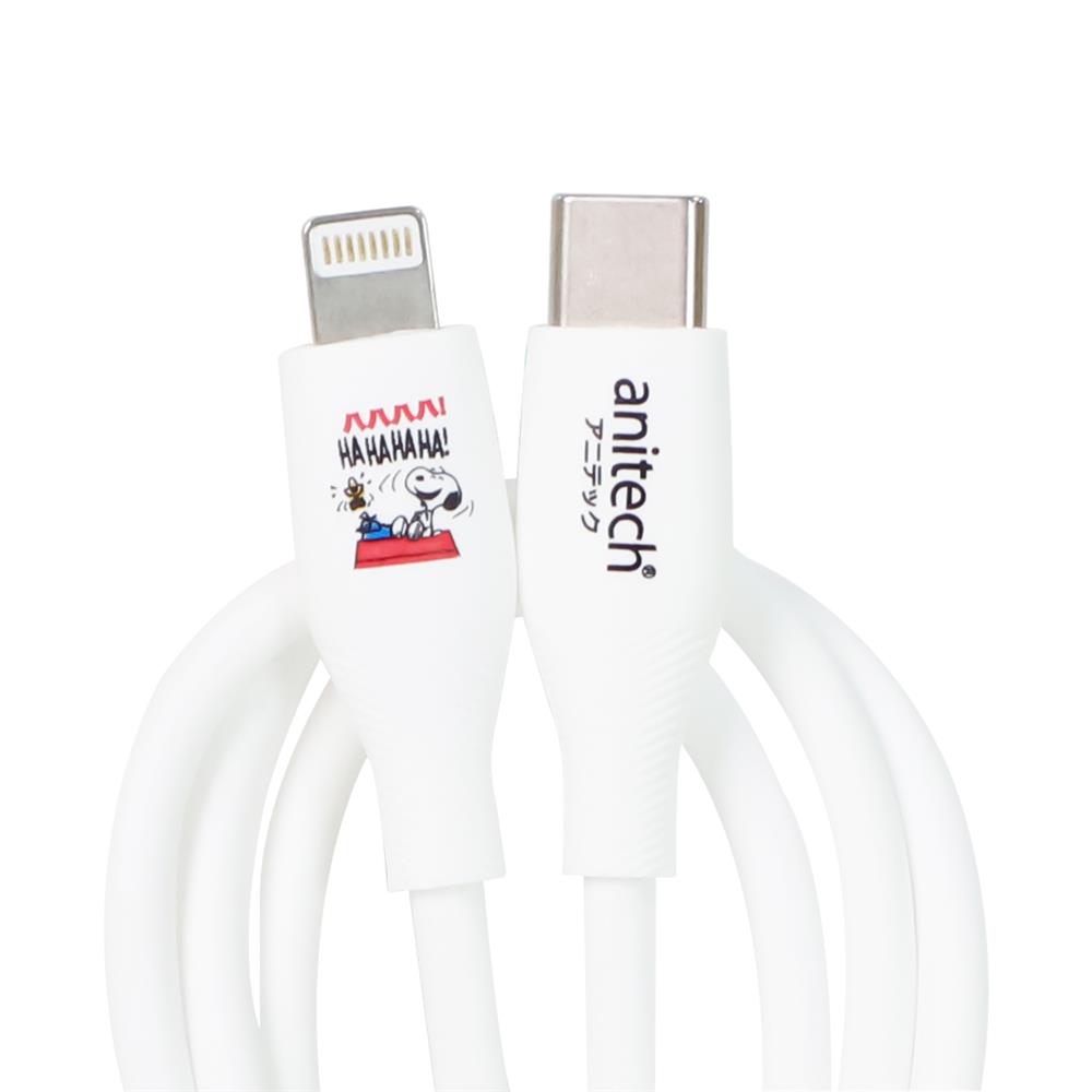 สายชาร์จ TYPE-C to LIGHTING ANITECH SNPL001 สีขาว