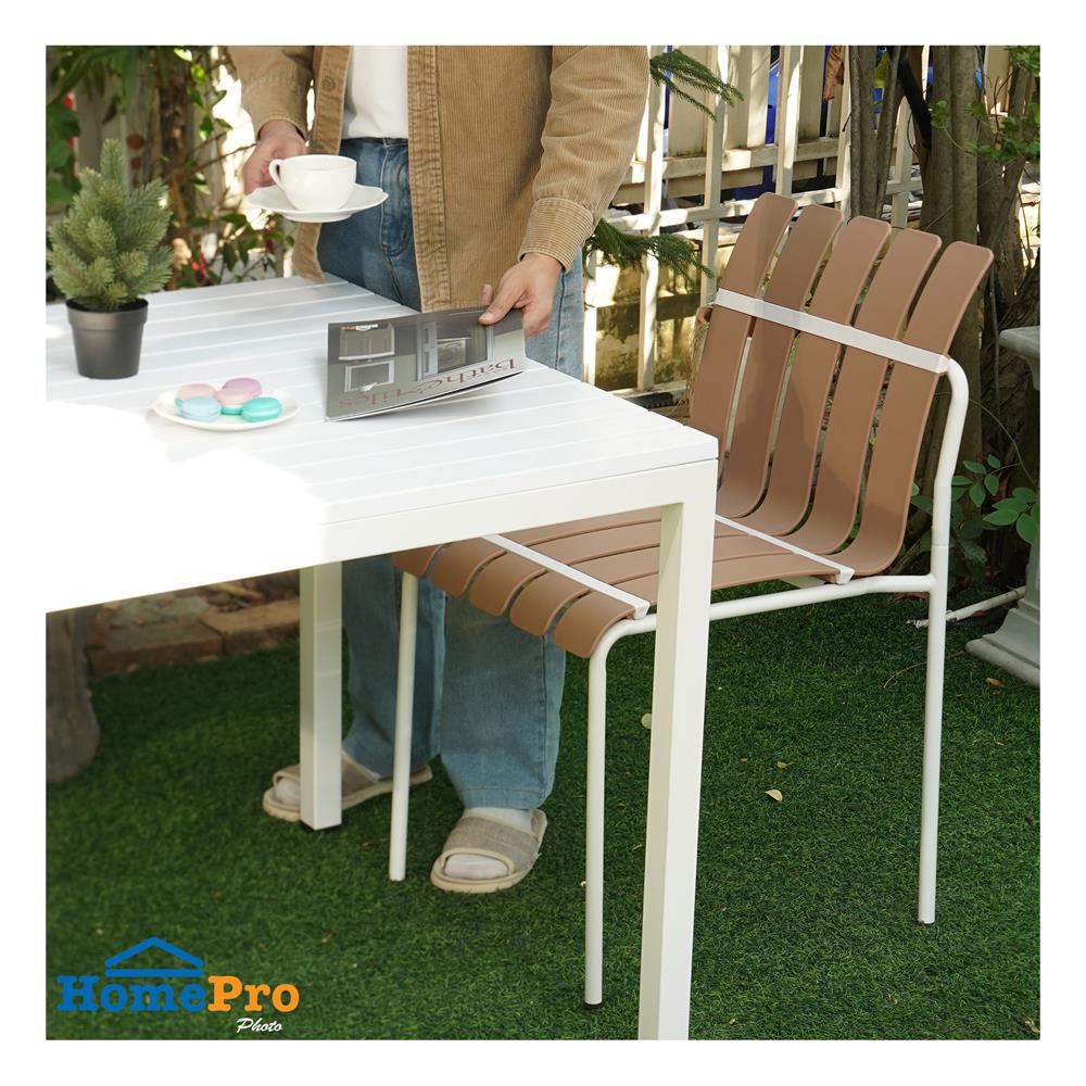 เก้าอี้สนาม SPRING DAISY สีน้ำตาล/ขาว