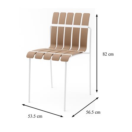 เก้าอี้สนาม SPRING DAISY สีน้ำตาล/ขาว_5
