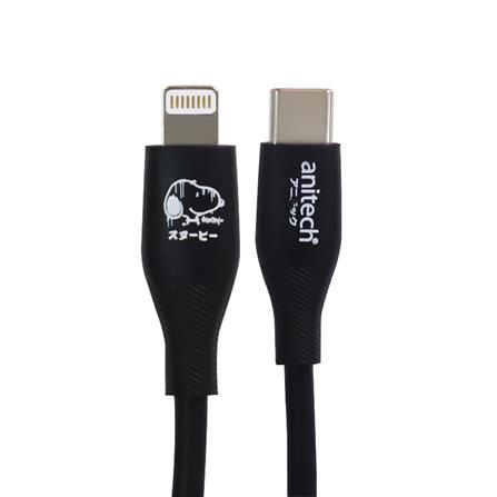 สายชาร์จ TYPE-C to LIGHTING ANITECH SNPL001 สีดำ_0