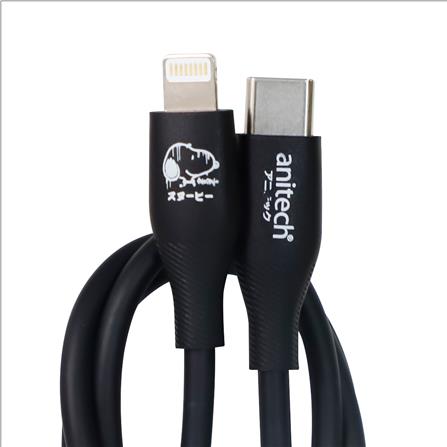 สายชาร์จ TYPE-C to LIGHTING ANITECH SNPL001 สีดำ_2
