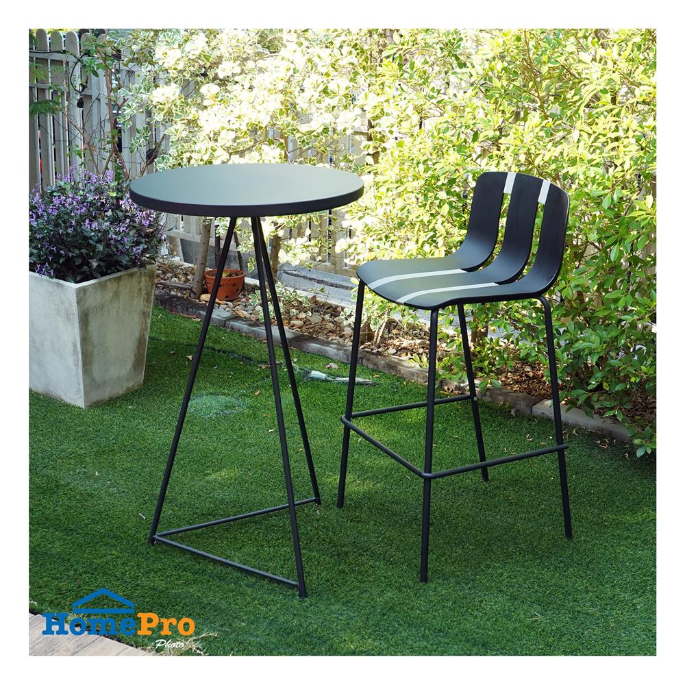 เก้าอี้บาร์สนาม SPRING DANNY สีดำ/เทา