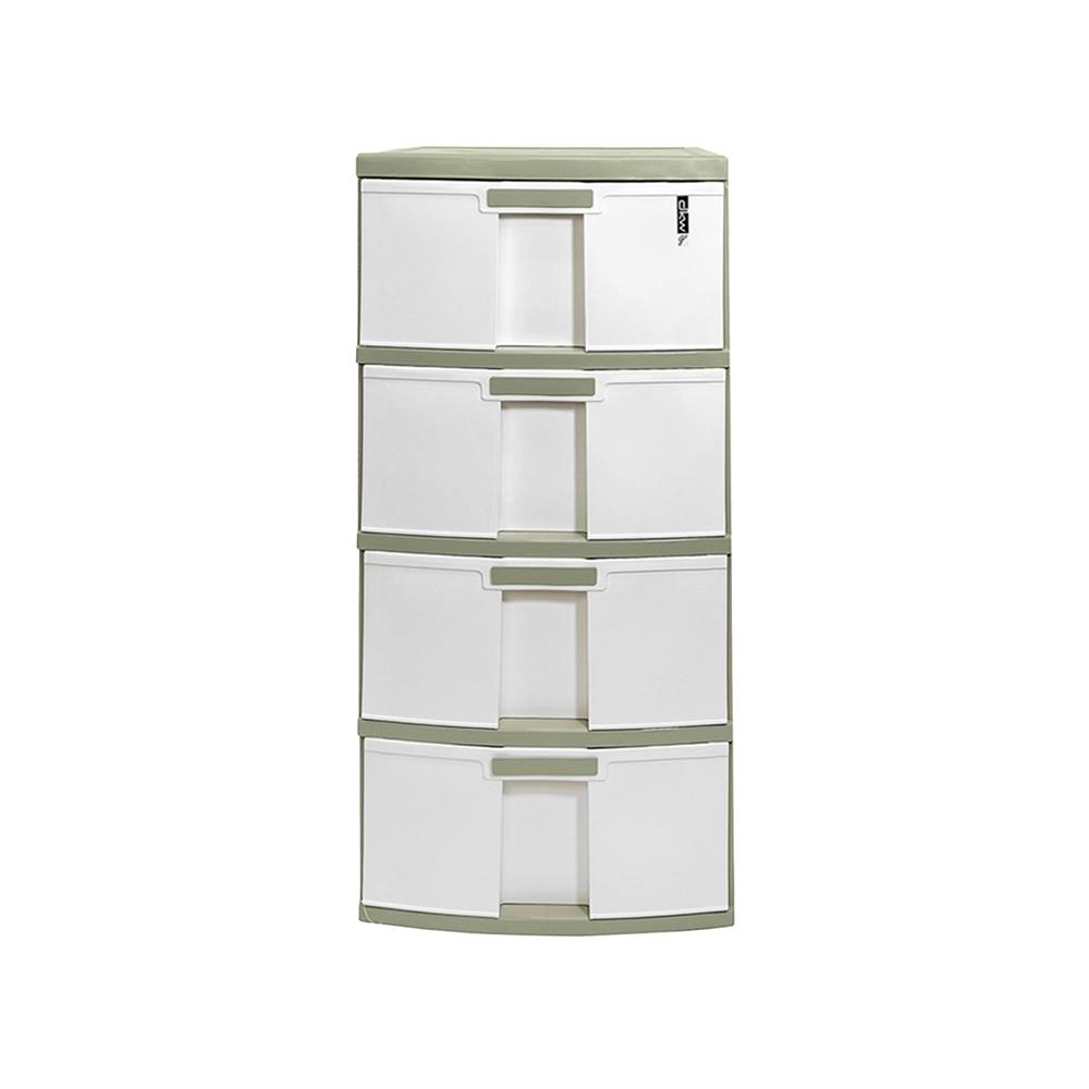 ตู้ลิ้นชัก 4 ชั้น DKW YUNO 84.5x39.5x44.4 ซม. สีขาว/เทา