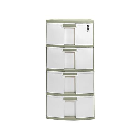 ตู้ลิ้นชัก 4 ชั้น DKW YUNO 84.5x39.5x44.4 ซม. สีขาว/เทา_1