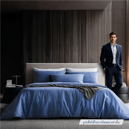 ชุดผ้าปูที่นอน 6 ฟุต (ชุด 3 ชิ้น) OMAZZ PAUL TAILOR PACIFIC BLUE_0
