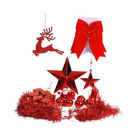 ชุดตกแต่งต้นคริสต์มาส SIAMXMAS สีแดง_0