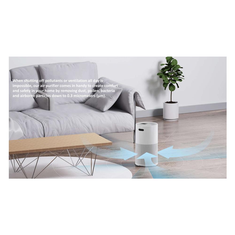 เครื่องฟอกอากาศ HAFELE 495.38.952 70 ตารางเมตร สีขาว