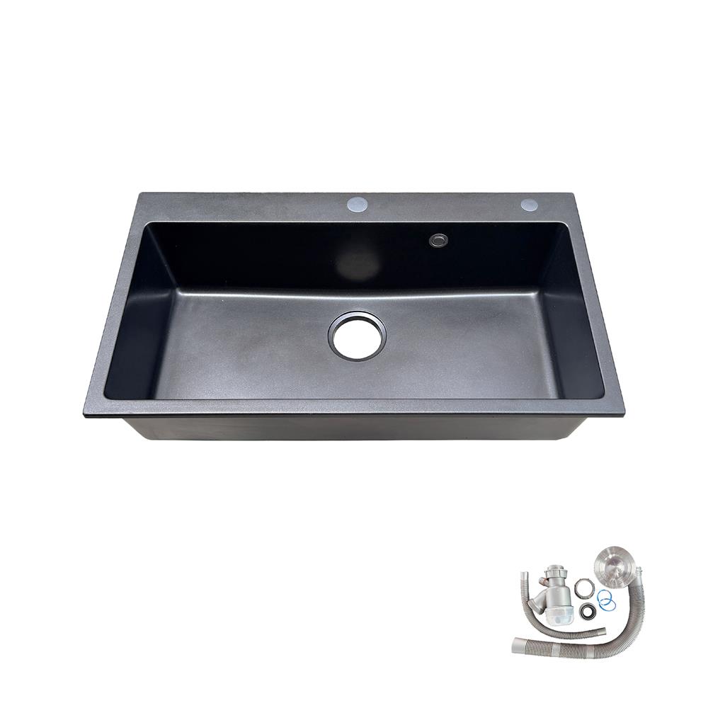 ซิงค์ฝัง 1 หลุม S-FLO NL0102 G8245DB สีดำ_1