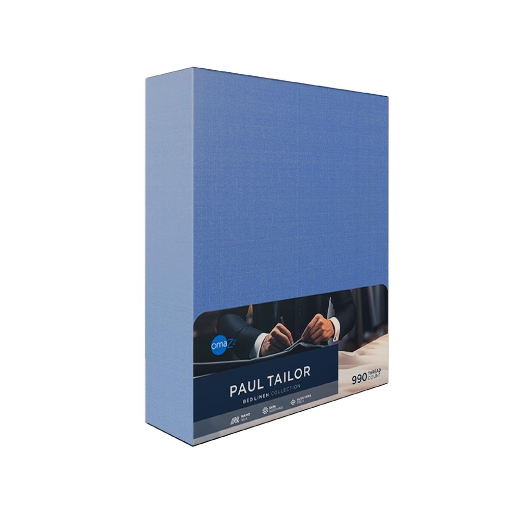 ชุดผ้าปูที่นอน 5 ฟุต (ชุด 3 ชิ้น) OMAZZ PAUL TAILOR PACIFIC BLUE