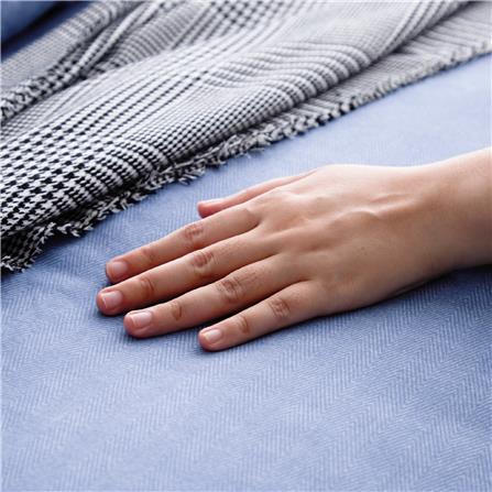 ชุดผ้าปูที่นอน 5 ฟุต (ชุด 3 ชิ้น) OMAZZ PAUL TAILOR PACIFIC BLUE_5