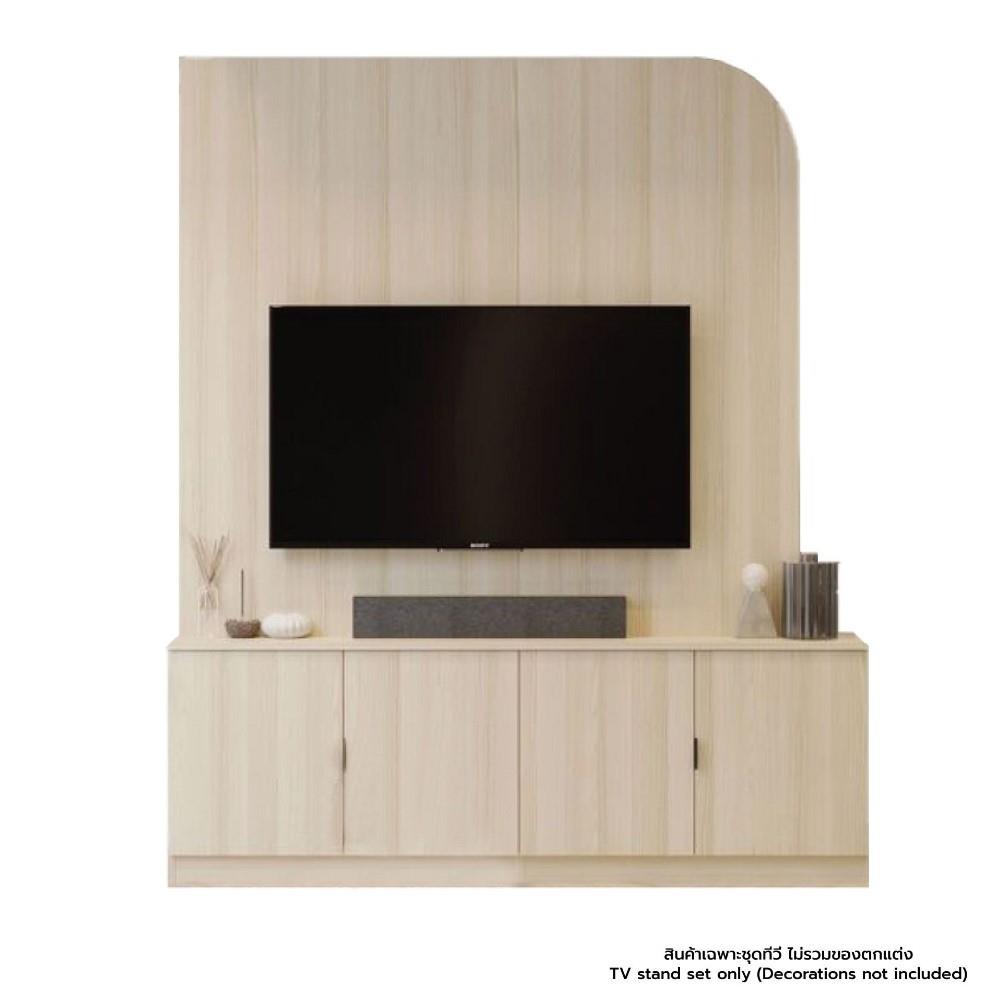 ชุดวางทีวีพร้อมโซฟา SB BUILT IN 19240337 180 ซม. สีแคนยอนโอ๊ค