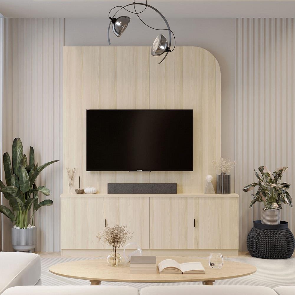 ชุดวางทีวีพร้อมโซฟา SB BUILT IN 19240337 180 ซม. สีแคนยอนโอ๊ค