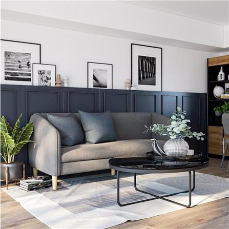 ชุดวางทีวีพร้อมโซฟา SB BUILT IN 19240337 180 ซม. สีแคนยอนโอ๊ค_5