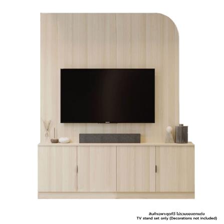 ชุดตู้วางทีวี SB BUILT IN 19240337 180 ซม. สีโอ๊ค_0