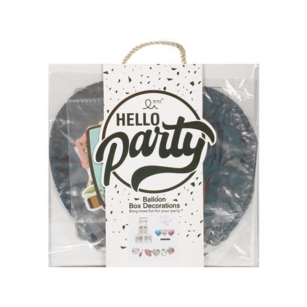 อุปกรณ์ตกแต่ง กล่องของขวัญ SNAZZ สีขาว/ฟ้า/ชมพู_3