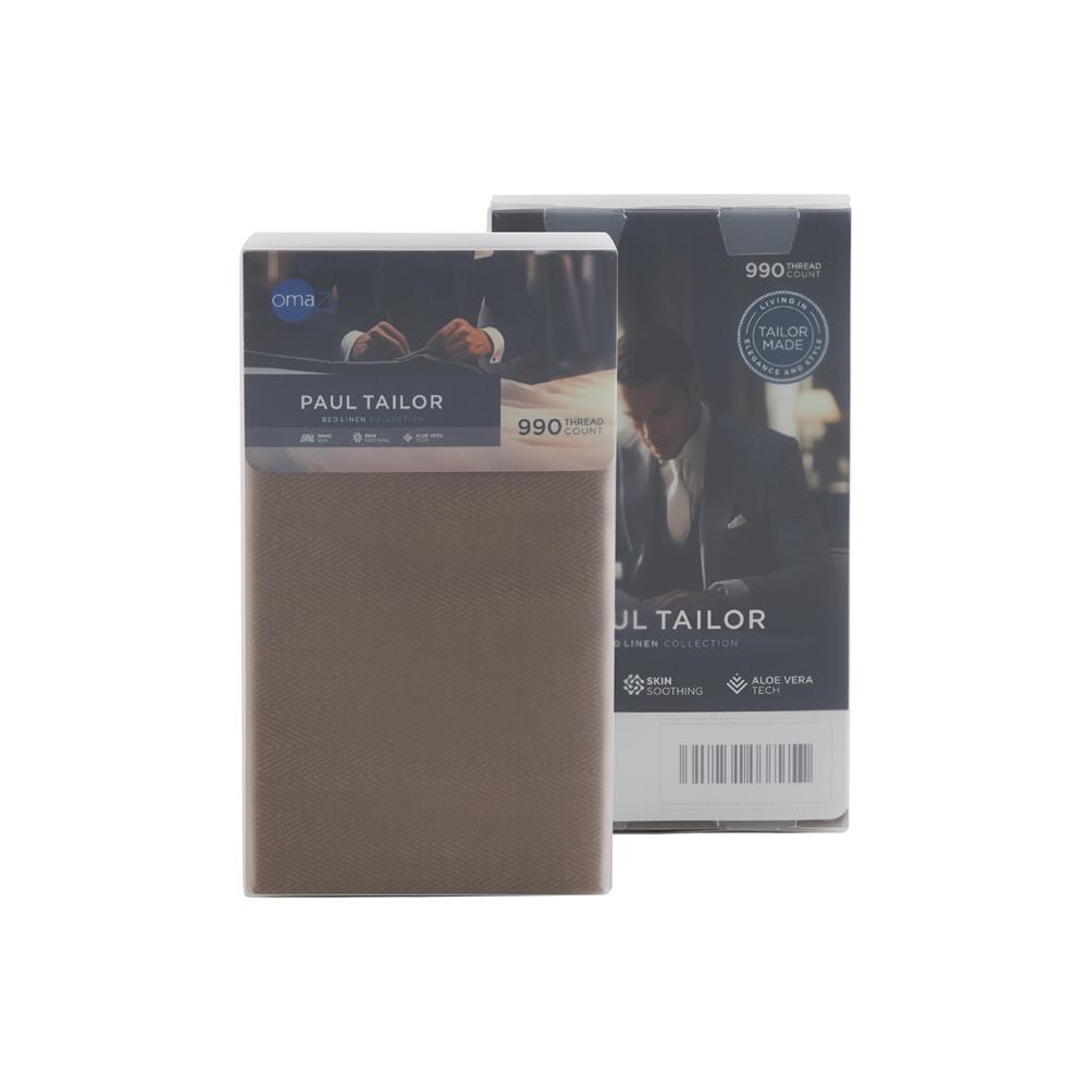 ชุดผ้าปูที่นอน 3.5 ฟุต (ชุด 2 ชิ้น) OMAZZ PAUL TAILOR ESPRESSO