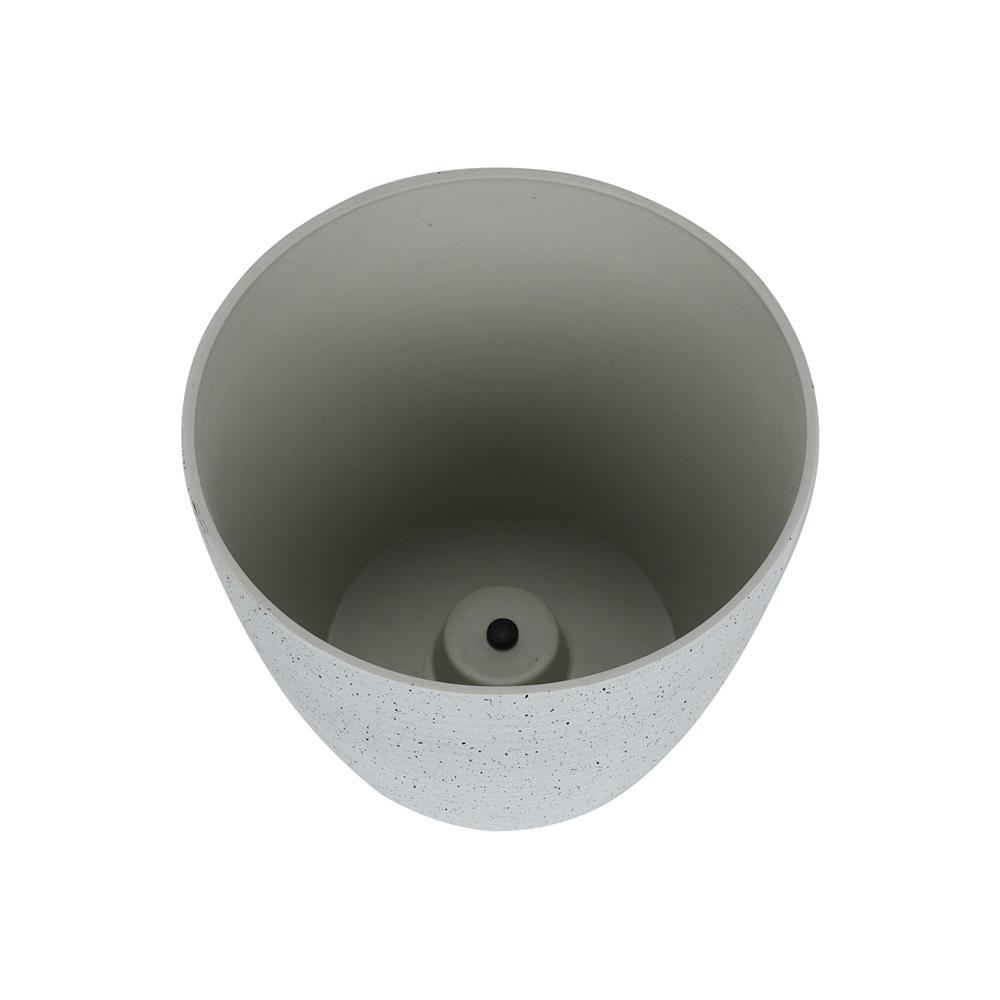 กระถางพลาสติก SPRING MORE 25 ซม. สีขาว