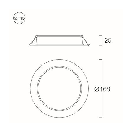 ดาวน์ไลท์ LED CARINI ZB 5.7 นิ้ว 15 วัตต์ COOL WHITE สีขาว_6