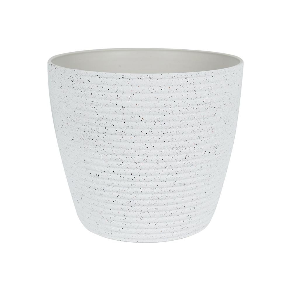 กระถางพลาสติก SPRING MORE 30 ซม. สีขาว