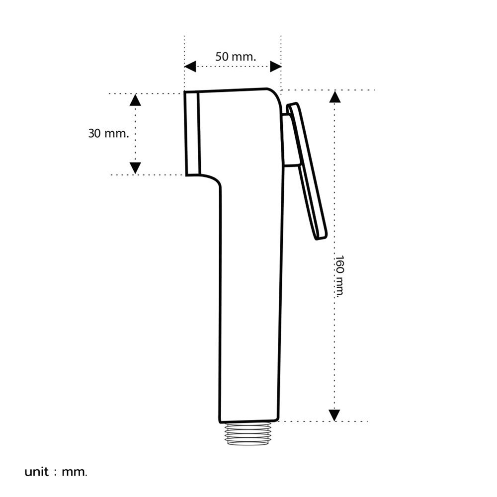 สายฉีดชำระครบชุด DONMARK GL-4705 สีโครม