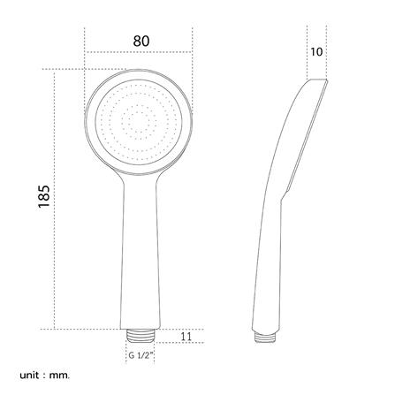 ฝักบัวสายอ่อน 1 ระดับ DONMARK GL-3723_3