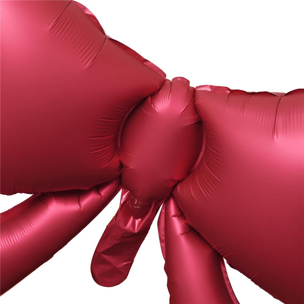 ลูกโป่งฟอยล์โบตกแต่ง SNAZZ 17 นิ้ว สีแดง