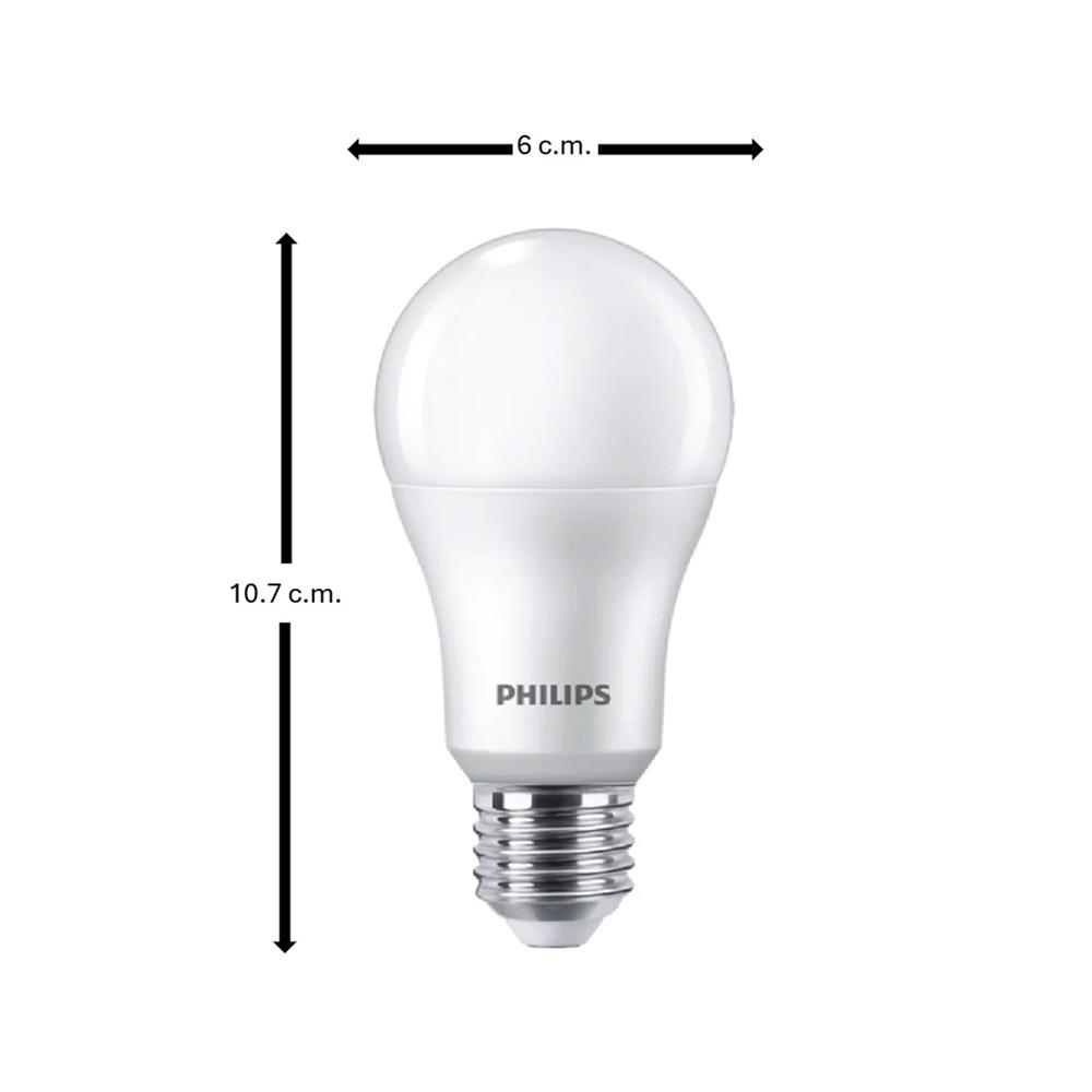 หลอด LED PHILIPS A60 15 วัตต์ DAYLIGHT E27 (แพ็ก 6 ชิ้น)
