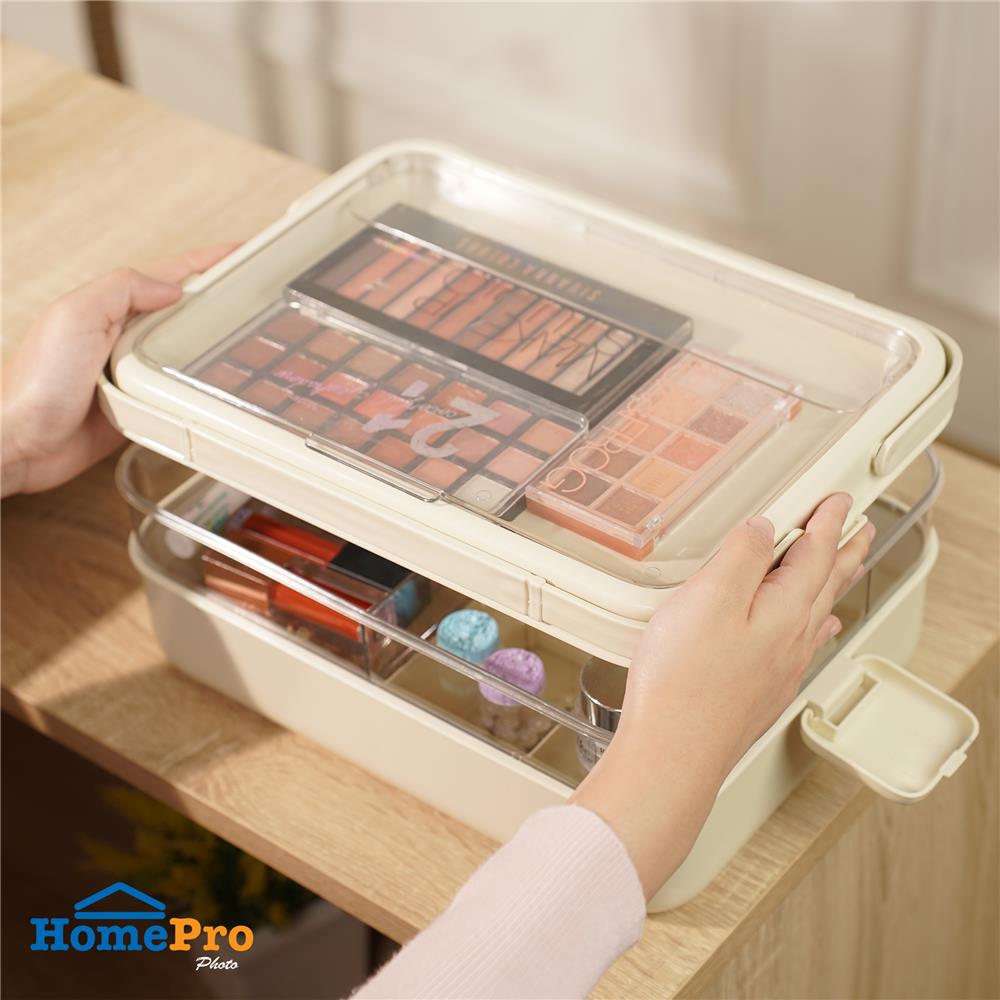 กล่องหูหิ้ว STACKO JUDY 33.5x23.5x14 ซม. สีครีม