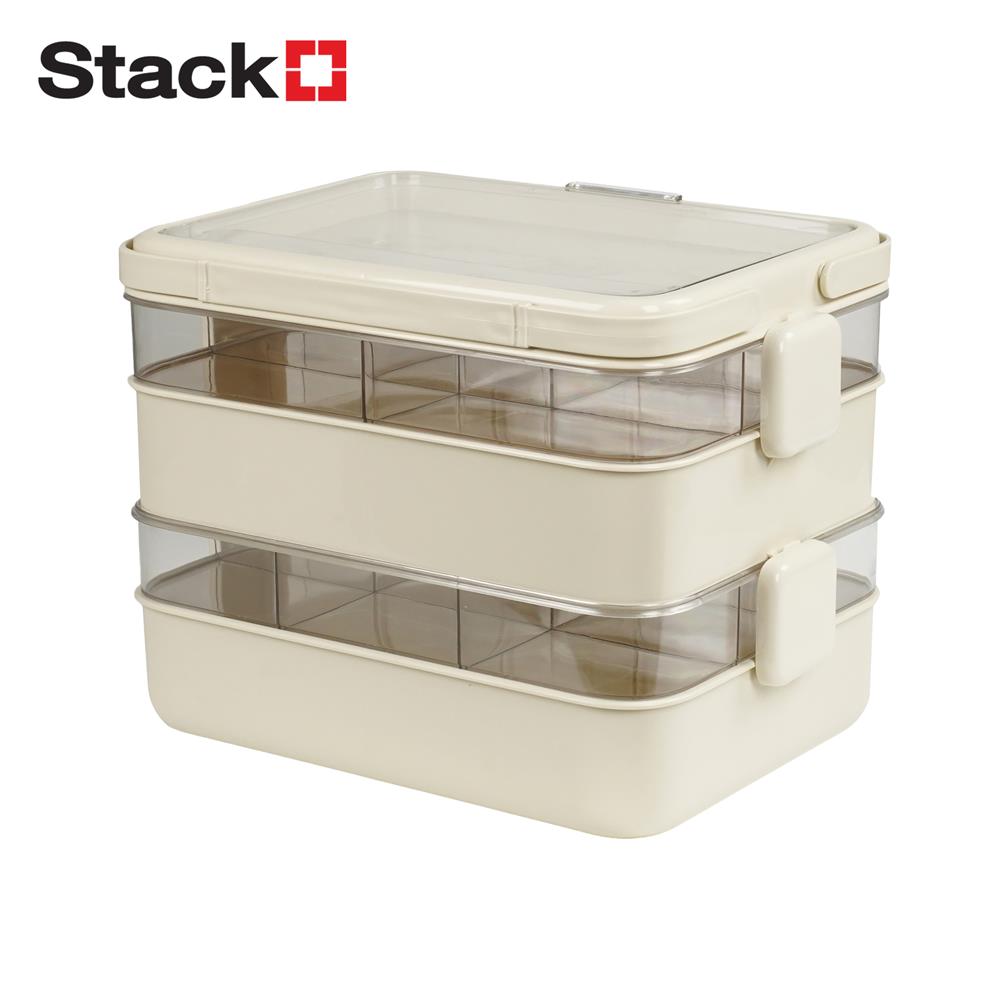 กล่องหูหิ้ว STACKO JUDY 33.5x23.5x25 ซม. สีครีม_0