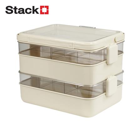 กล่องหูหิ้ว STACKO JUDY 33.5x23.5x25 ซม. สีครีม_1