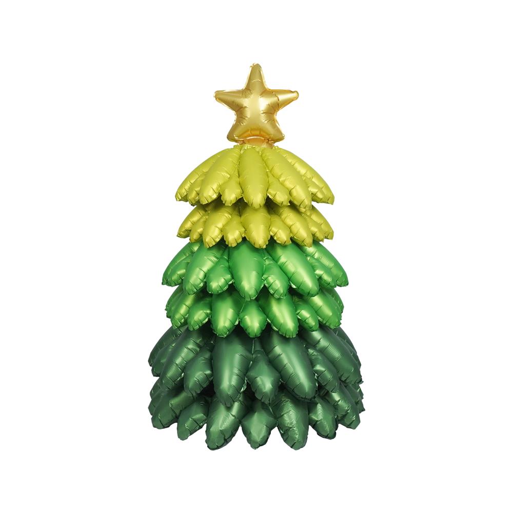 ลูกโป่งฟอยล์ต้นคริสต์มาส SNAZZ 36 นิ้ว สีเขียว