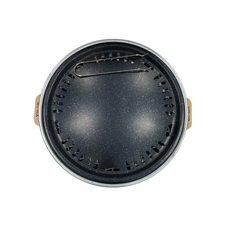 เตาถ่านบาร์บีคิวตั้งโต๊ะ ทรงกลม SPRING XPLOR สีดำ_1