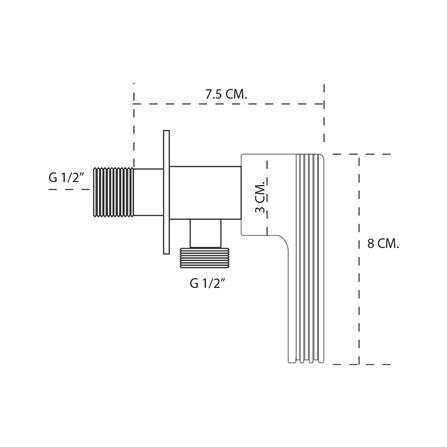 วาล์วฝักบัว 1 ทาง DONMARK GL-2157_2