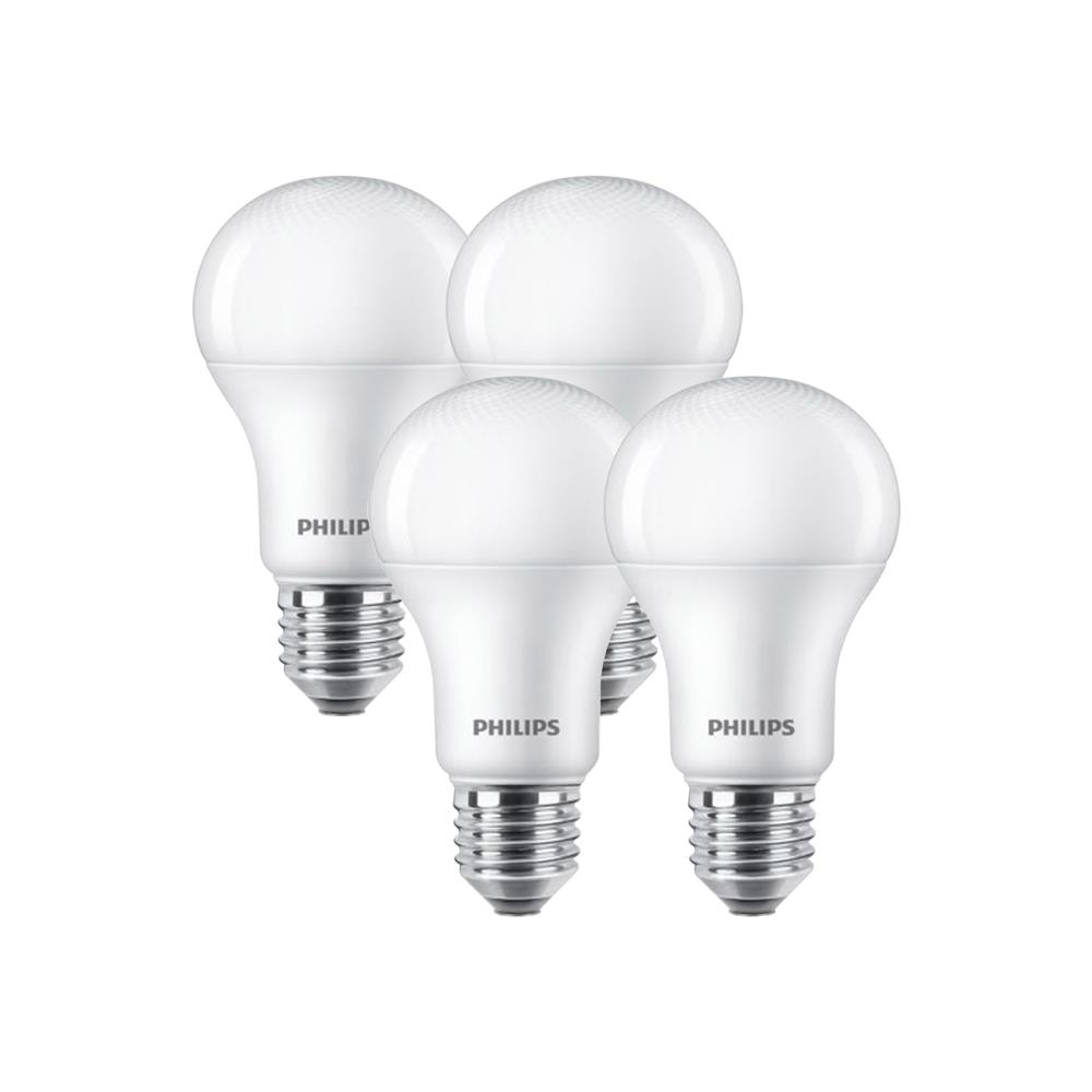 หลอด LED PHILIPS A60 12 วัตต์ COOL WHITE E27 (แพ็ก 4 ชิ้น)