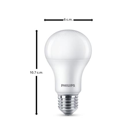 หลอด LED PHILIPS A60 12 วัตต์ COOL WHITE E27 (แพ็ก 4 ชิ้น)_3