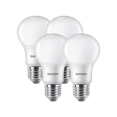 หลอด LED PHILIPS A60 8 วัตต์ WARMWHITE E27 (แพ็ก 4 ชิ้น)_0