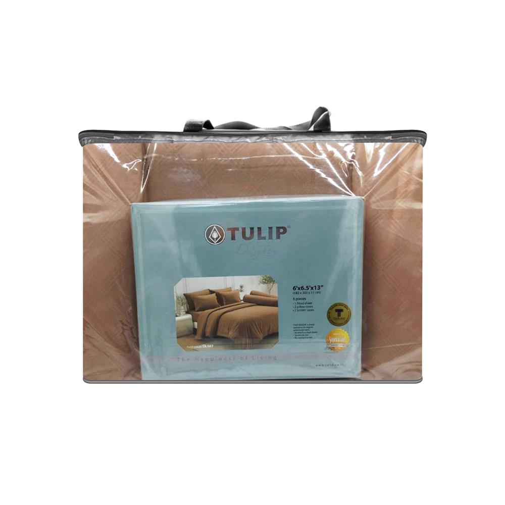 ชุดผ้าปูที่นอน 6 ฟุต (ชุด 6 ชิ้น) TULIP DELIGHT 60239-DL587
