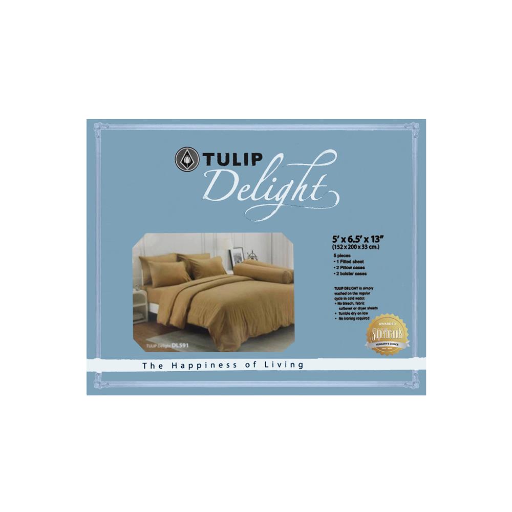 ชุดผ้าปูที่นอน 5 ฟุต (ชุด 5 ชิ้น) TULIP DELIGHT 60057-DL591
