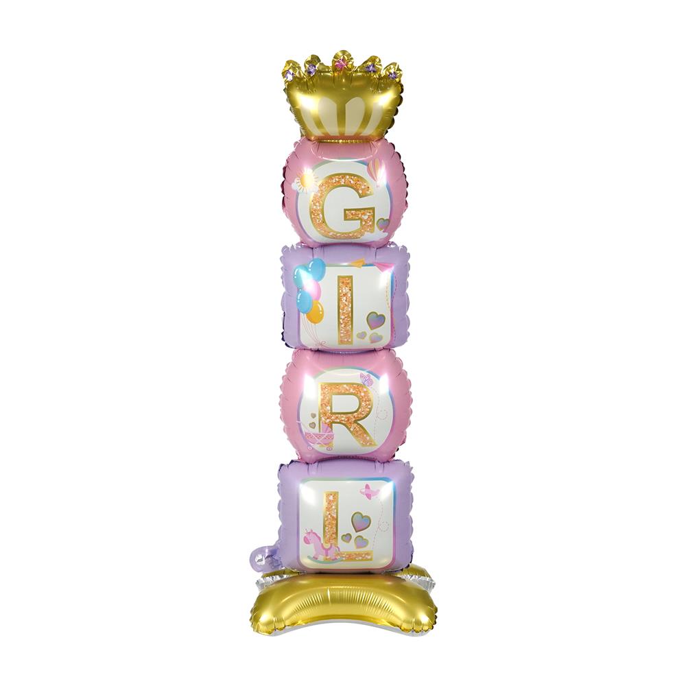 ลูกโป่งฟอยล์ GIRL SNAZZ 46 นิ้ว สีชมพู
