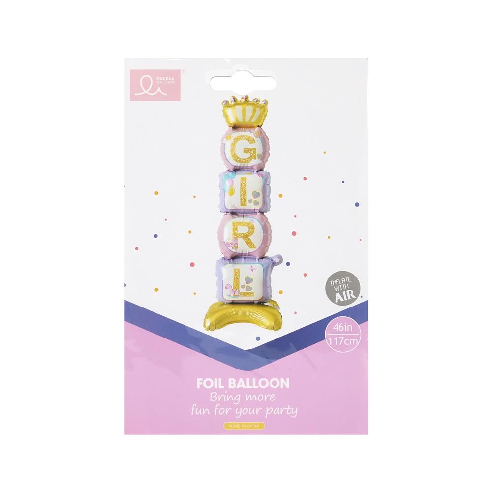 ลูกโป่งฟอยล์ GIRL SNAZZ 46 นิ้ว สีชมพู