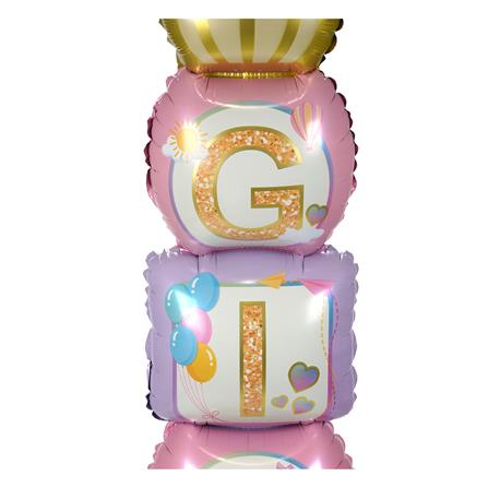 ลูกโป่งฟอยล์ GIRL SNAZZ 46 นิ้ว สีชมพู_1