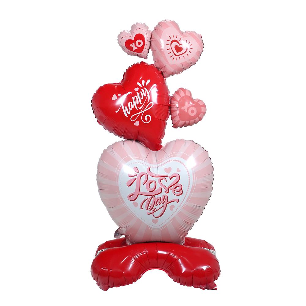 ลูกโป่งฟอยล์ LOVE DAY SNAZZ 60 นิ้ว สีชมพู