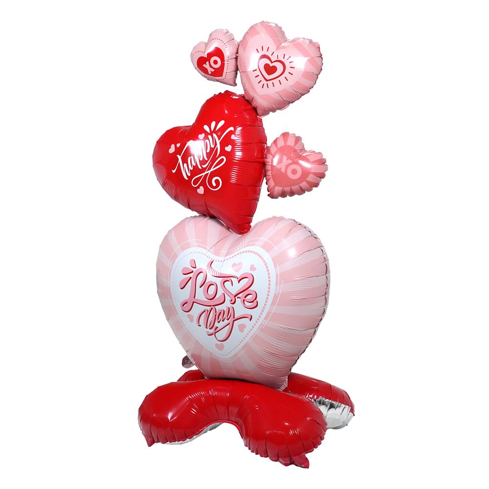 ลูกโป่งฟอยล์ LOVE DAY SNAZZ 60 นิ้ว สีชมพู