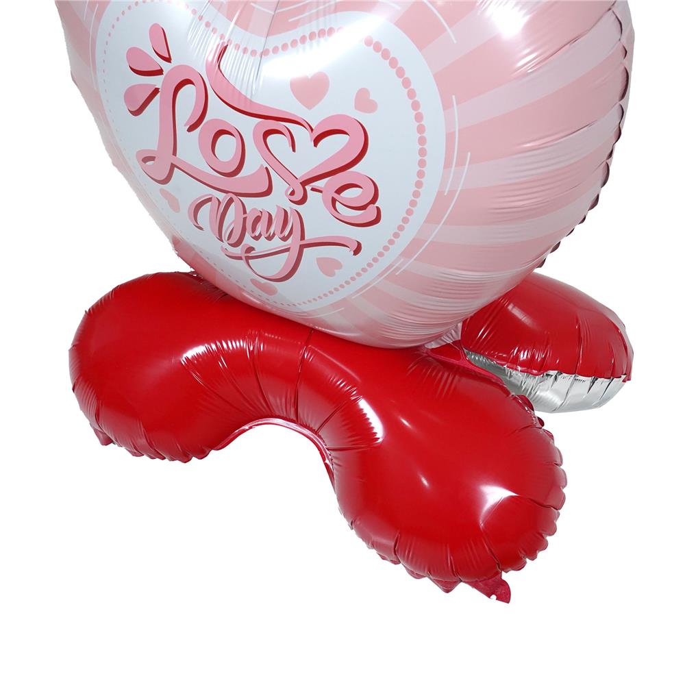 ลูกโป่งฟอยล์ LOVE DAY SNAZZ 60 นิ้ว สีชมพู